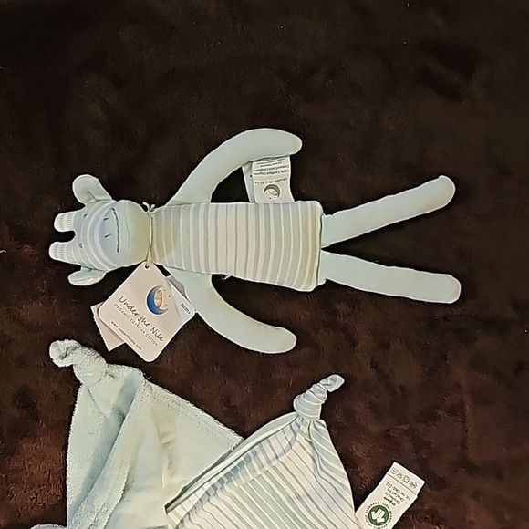 Copy - UNDER THE NILE Elephant, giraffe, and bunny stuffy’s  nwt, green - Picture 6 of 11